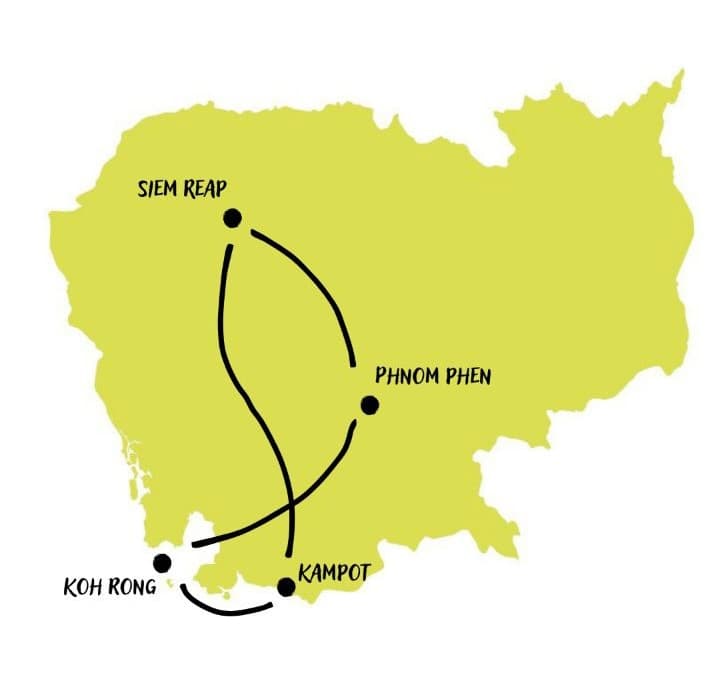 Mappa itinerario